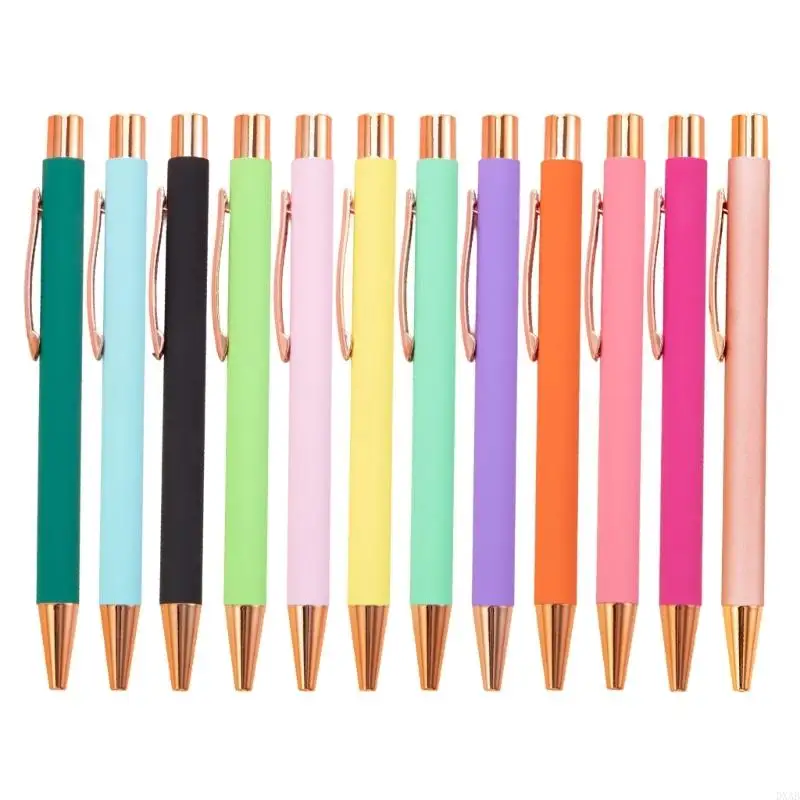 

DXAB Black Ballpoint ручка 1,0 мм металлическая шариковая ручка гладкая писательская ручка подарок канцелярские товары Офис