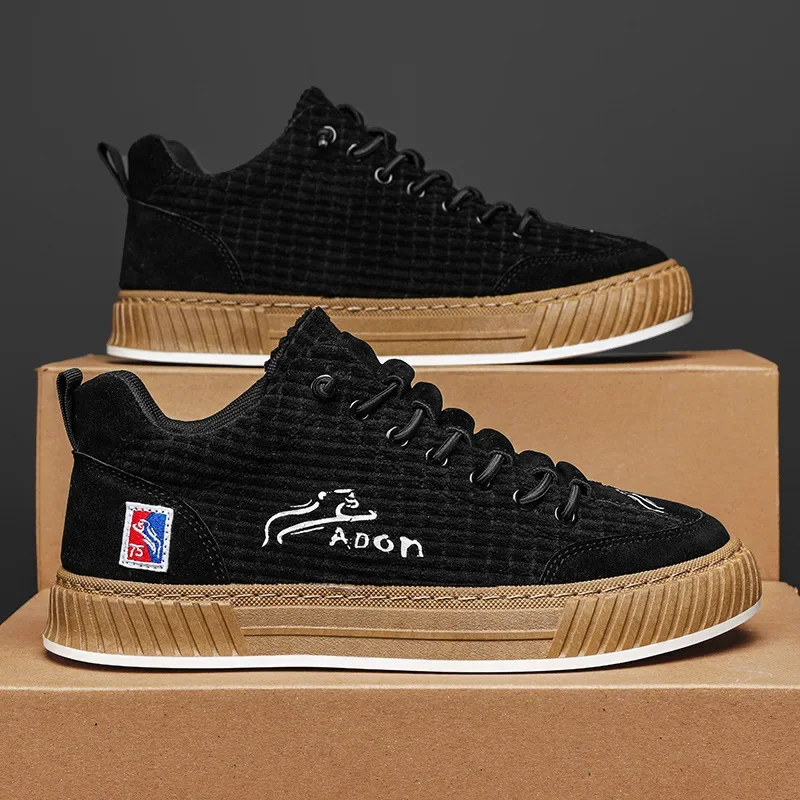 

Fashionable design, sports and leisure high top shoes, men's flat