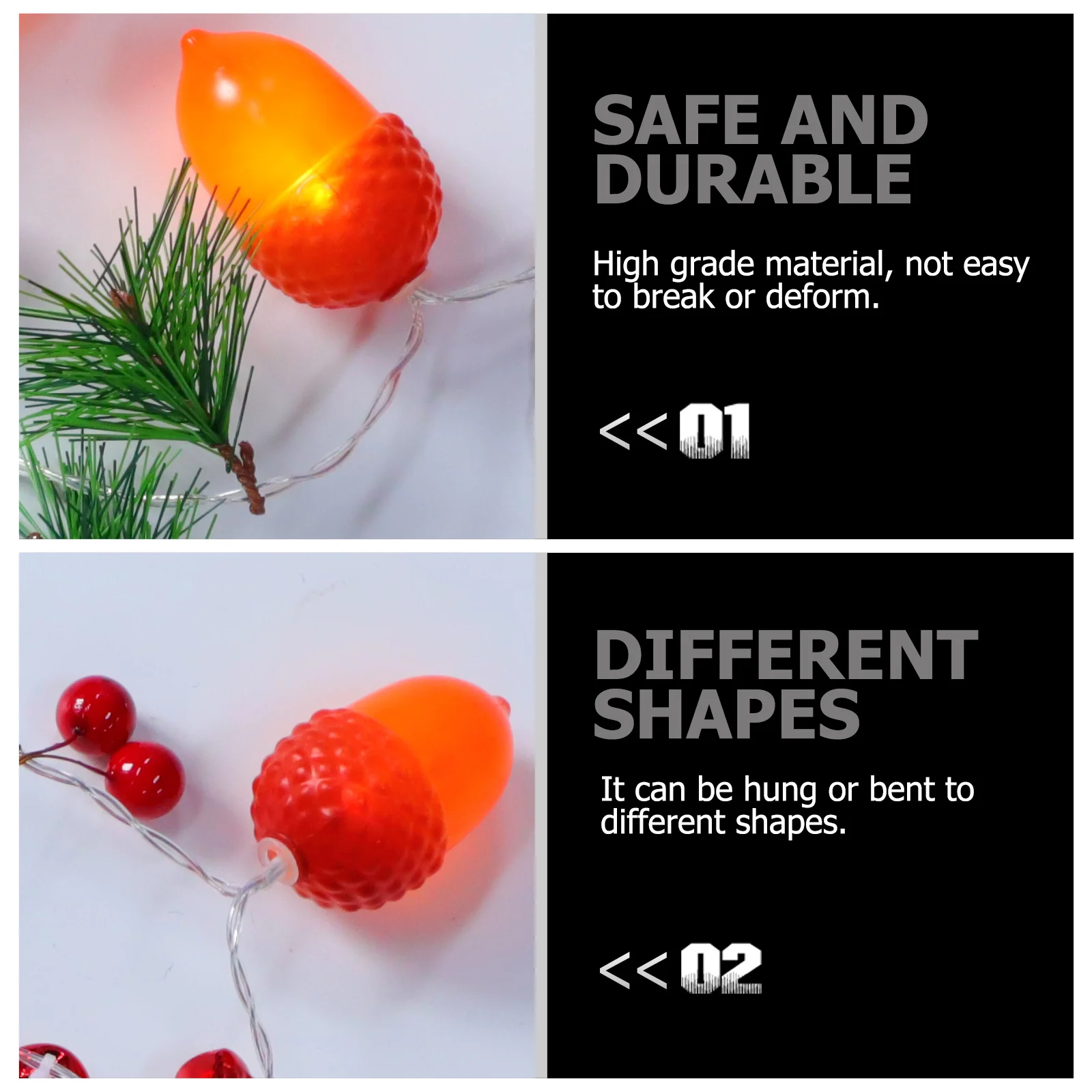 

1pc Christmas Themed Lamp String Xmas Lights String Festive Hanging Decor Party Garden Outdoor Decoration Operated