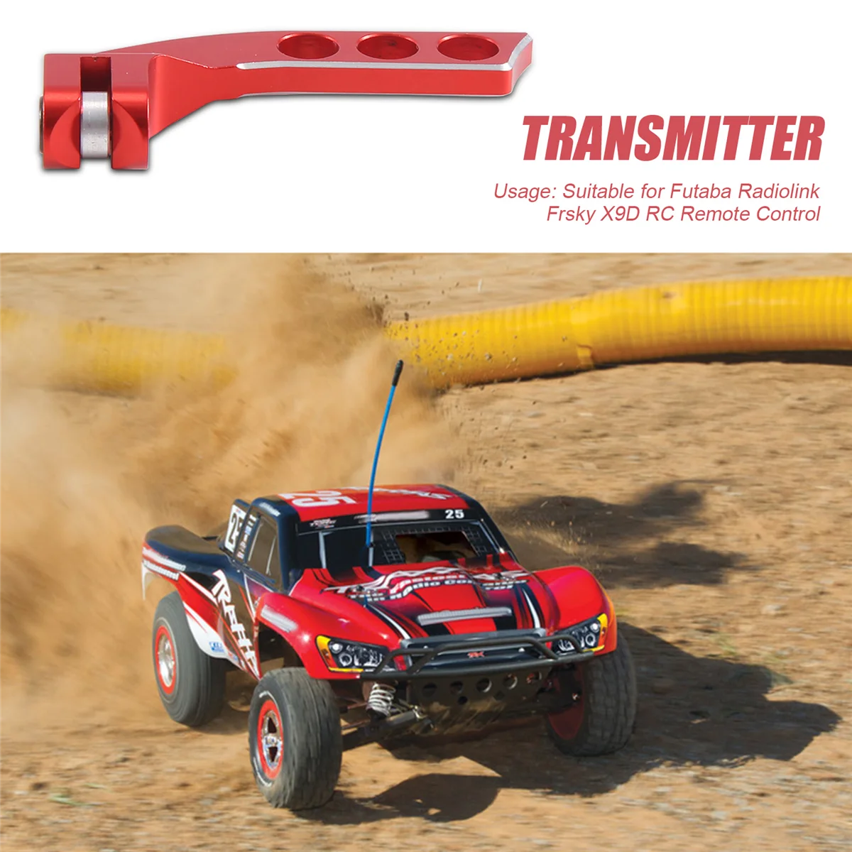 

Металлический шейный ремень передатчика с 4 отверстиями, балансир, регулятор для Futaba Radiolink Frsky X9D RC, пульт дистанционного управления, красный, горизонтальный, богатый
