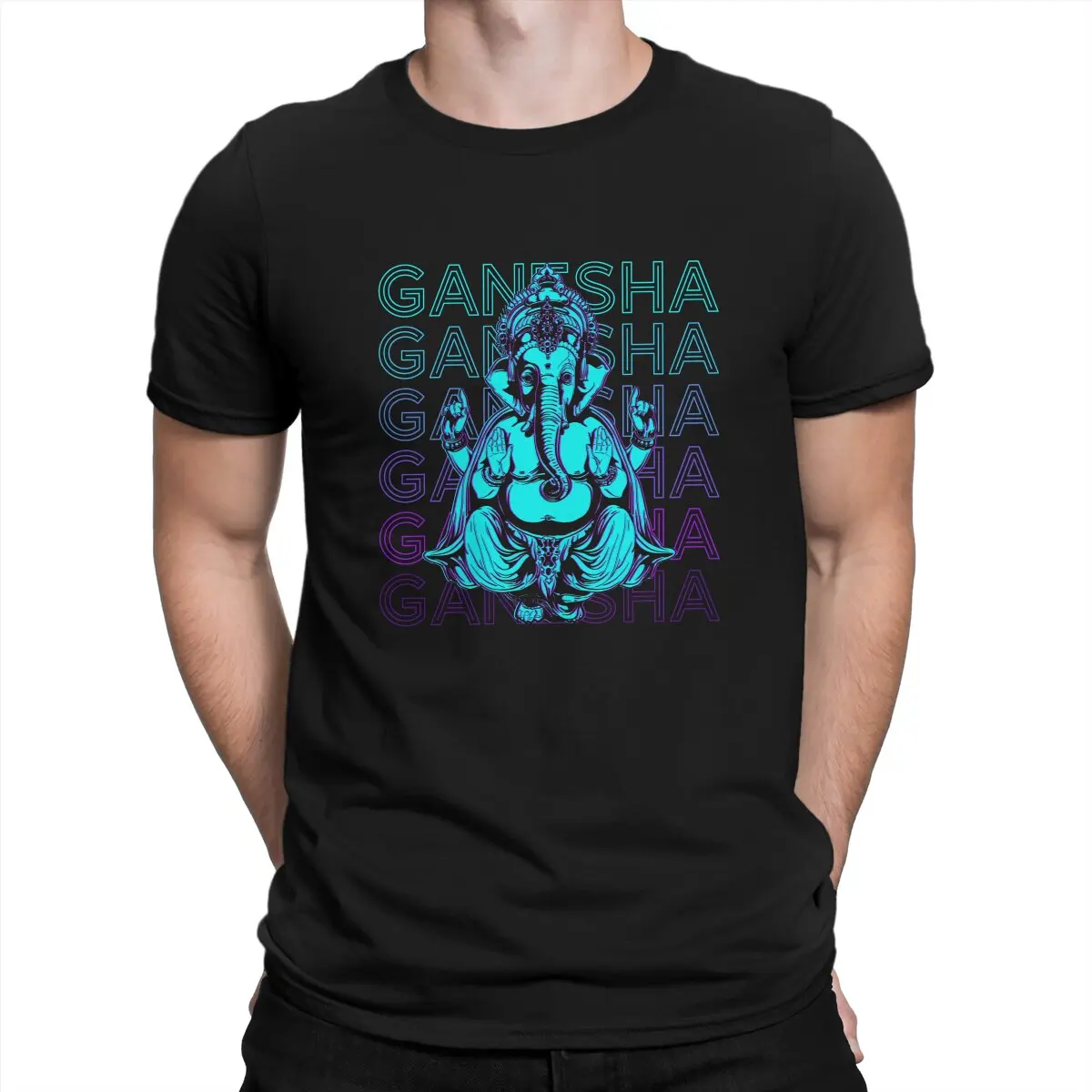 Ancient Hindu God Hindu Mythology Classic Unique TShirt Ganesha Art Casual Polyester T Shirt Summer T-shirt For Adult