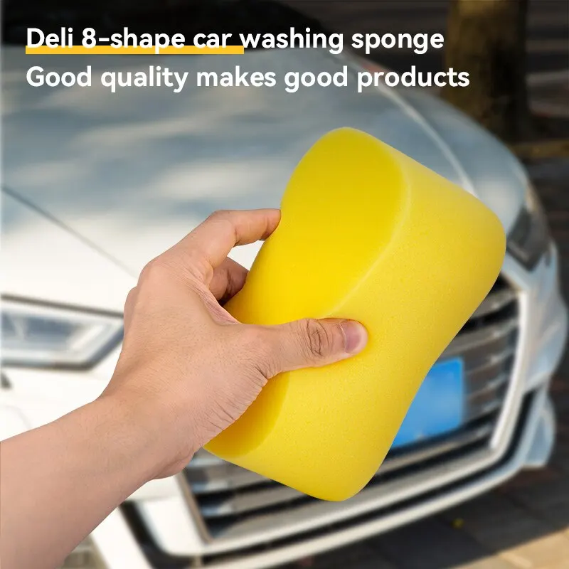 Deli High Density Car Washing Sponges 8 Shaped Sponges Block Car Cleaning Waxing Tools Cleaning Accessories Car Cleaning Supplie