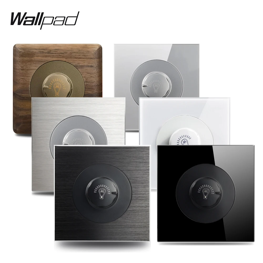 

Wallpad Dimmer Switch, Wall mounted, L6, Brightness Regulation, Aluminum Glass Plate, 0-100 Dimming, Bed Switch