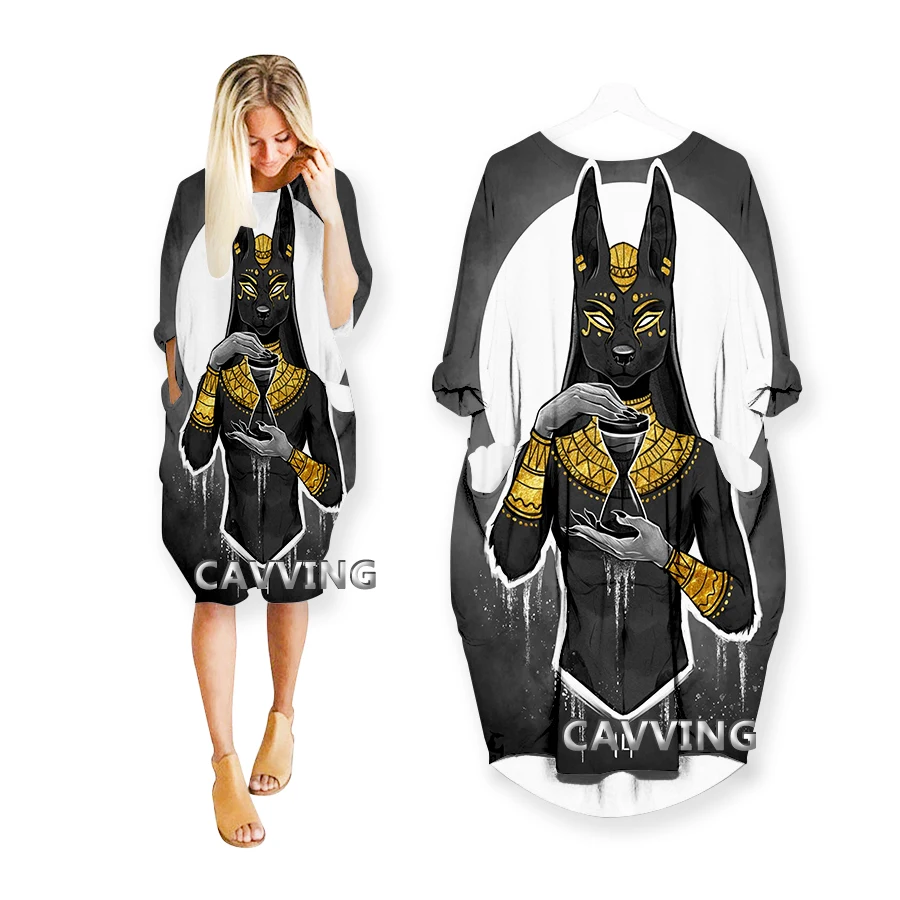 God Eye of Egypt Pharaoh Anubis Ancient 3D Printed  Streetwear Women US Size Dresses Fashion Harajuku Pajamas Women Clothing