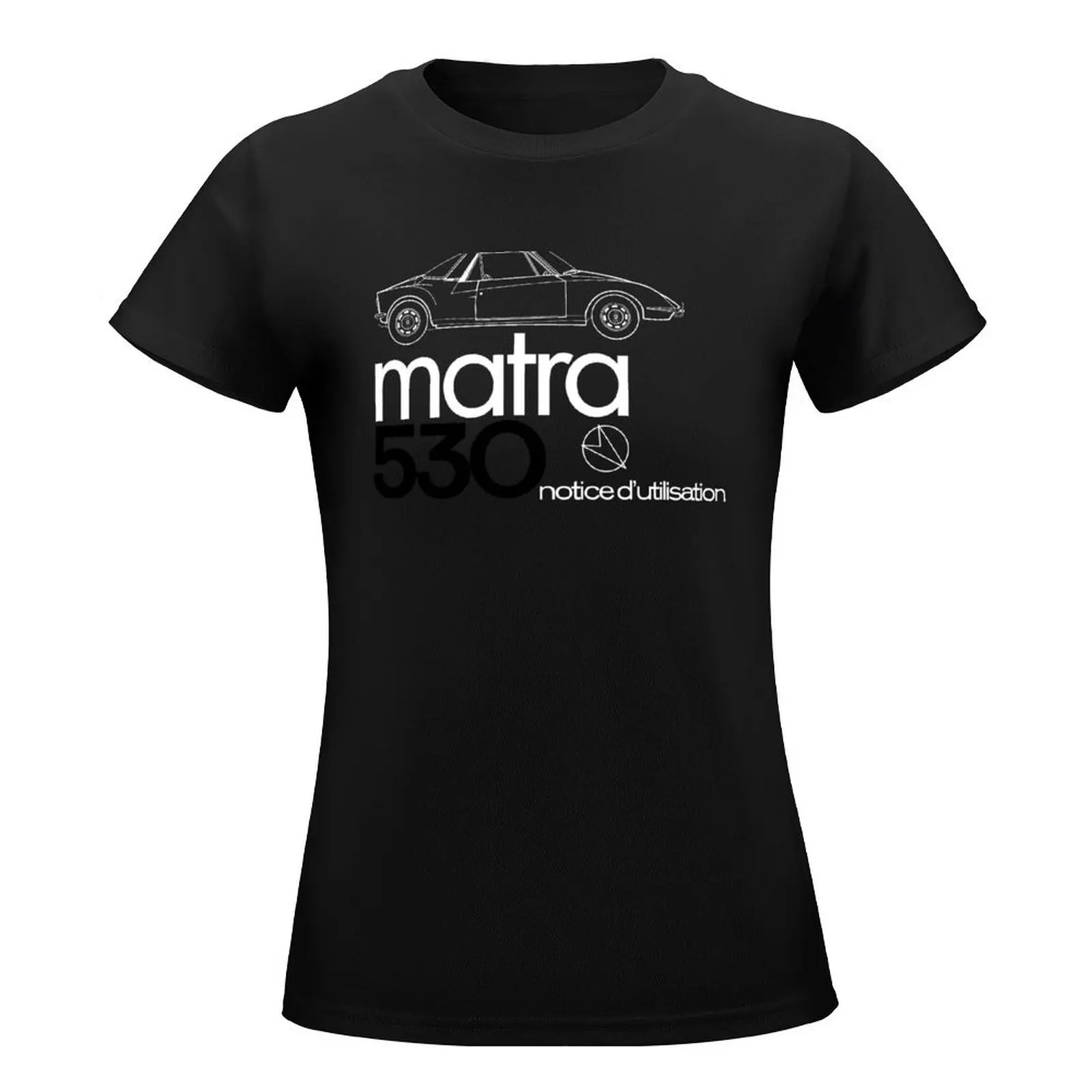 MATRA 530 OWNER'S HANDBOOK T-Shirt summer tops female cute clothes Women's cotton t-shirt