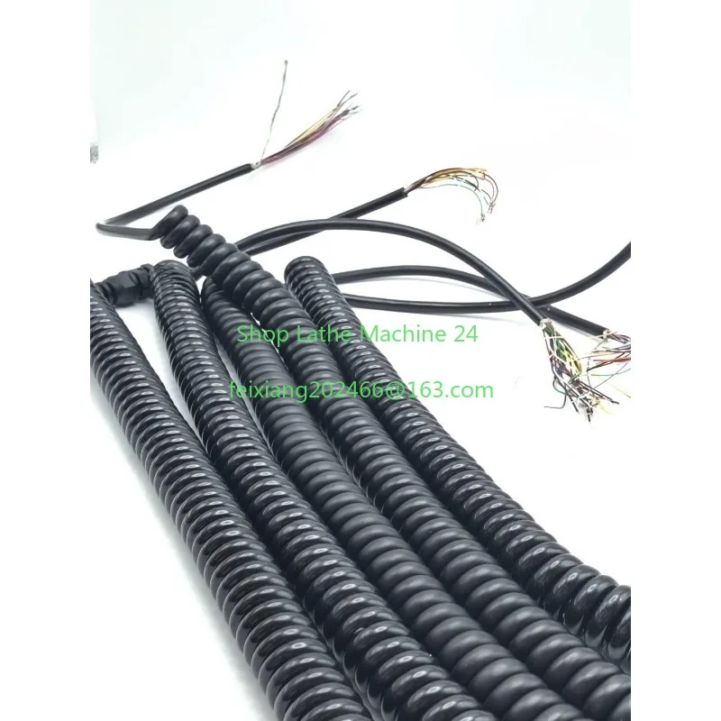 12 To 21 Coil Spiral Spring Cable CNC MPG Handwheel Encoder Stretchable Control Wire Aftermarket Repair Part