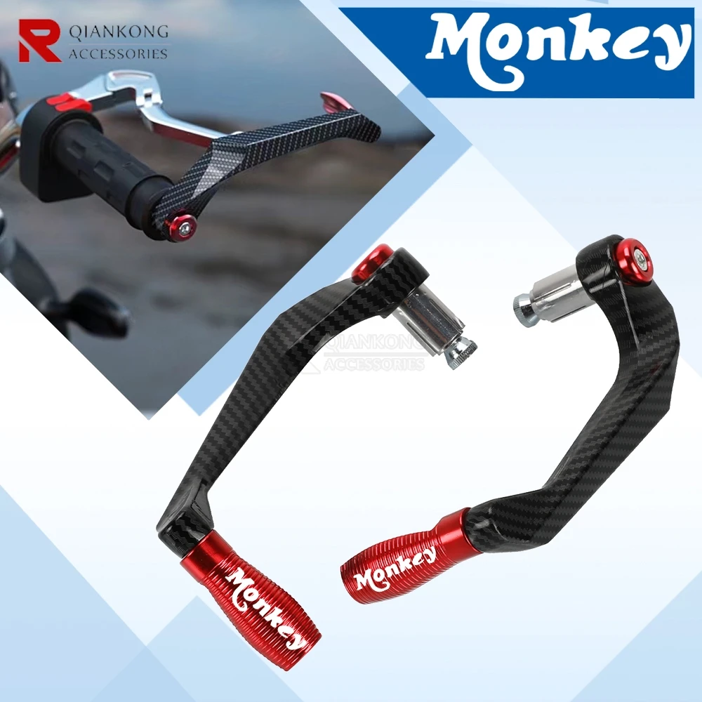 

Universal For HONDA MONKEY 125 MONKEY125 2019-2022 2023 2024 7/8'' Motorcycle Handlebar Grips Guard Brake Clutch Lever Protector