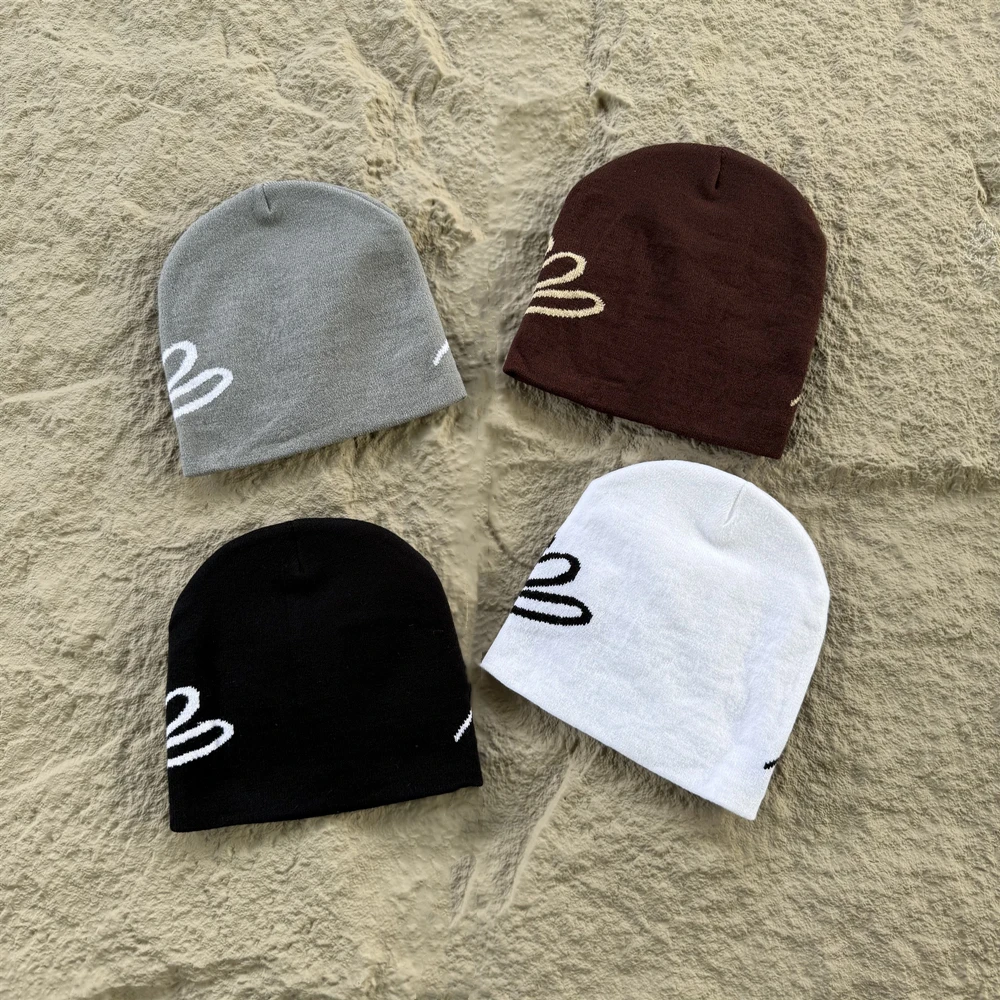 American Style Streetwear High Quality Frog Graphic Print Couple Casual Cap 100%Cotton Hip Hop Daily Outdoor Beanie Men Women