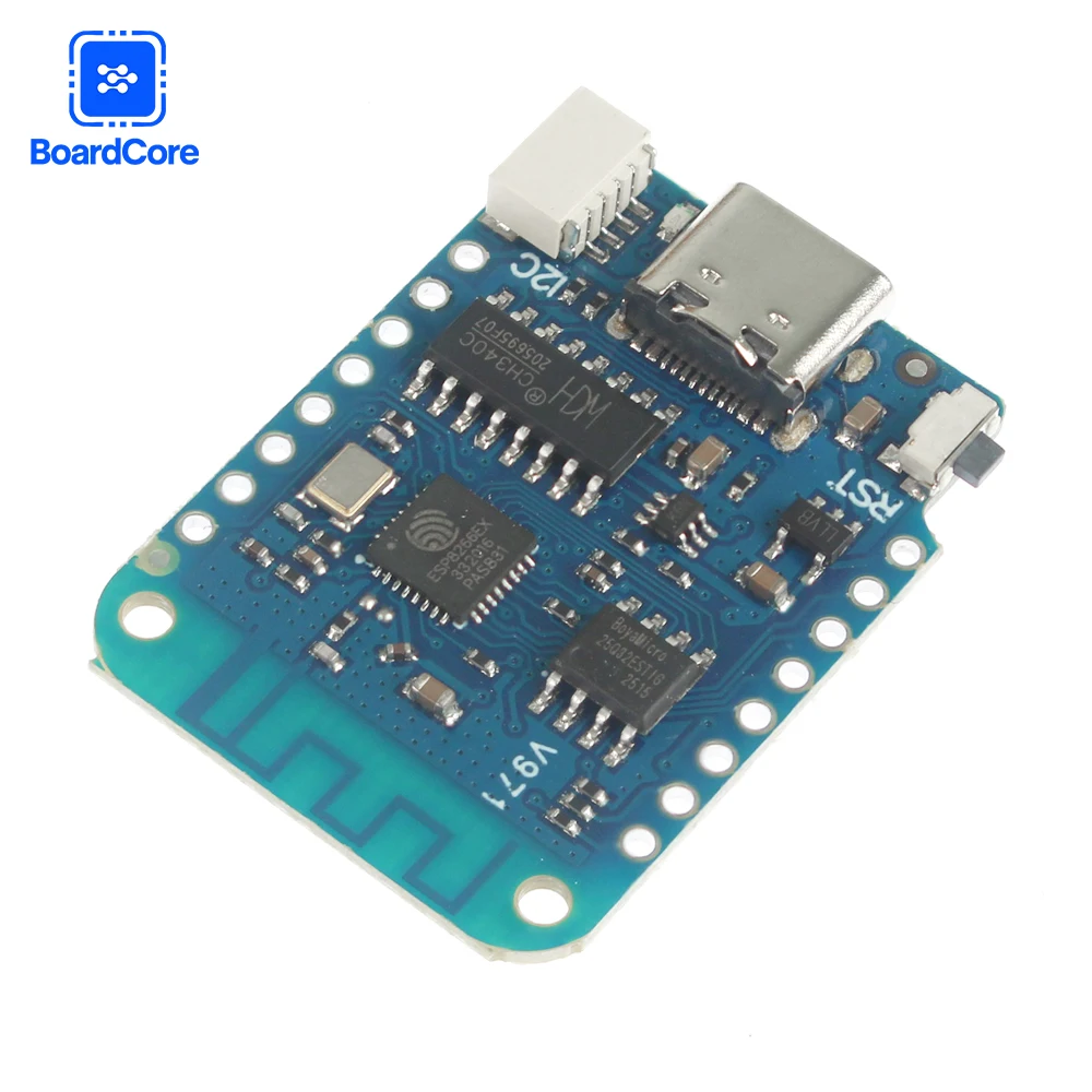 1/2 шт. WEMOS D1 Mini V4.0.0 TYPE-C USB WIFI IoT модуль макетной платы ESP8266 4 МБ MicroPython Nodemcu для Arduino