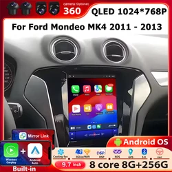 Car Radio Multimedia Video Player GPS Navigation Tools For Ford Mondeo MK4 2011 - 2013 Android 16 Auto Carplay Head Unit 9.7''
