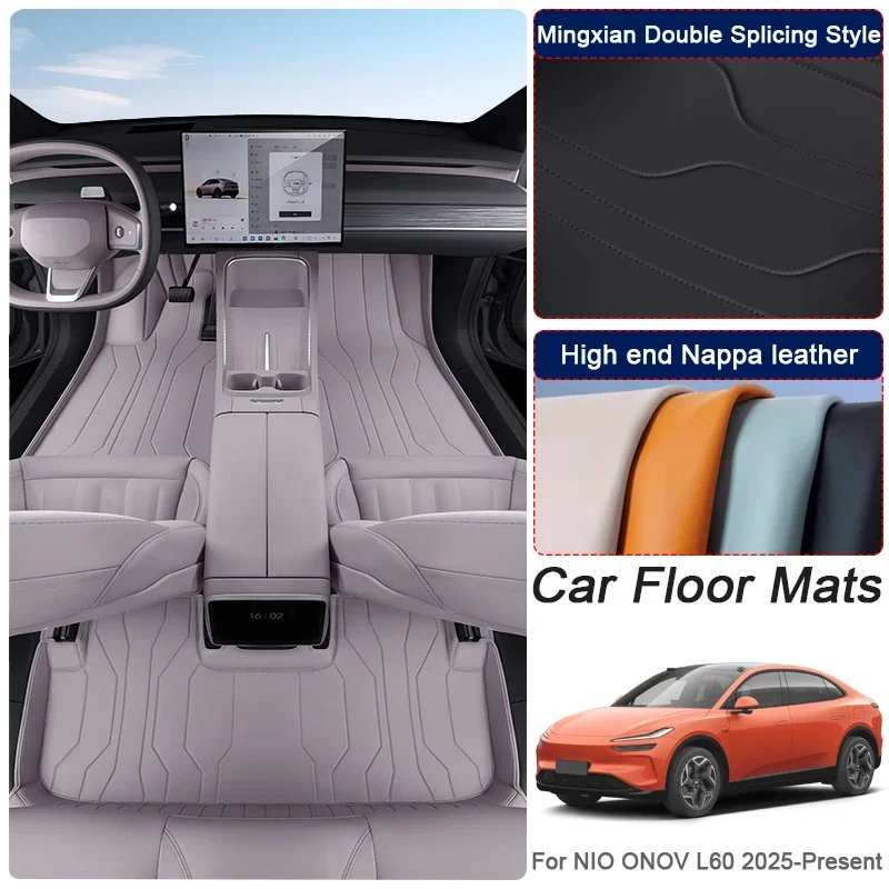

Custom Nappa Leather For NIO ONOV L60 2025-2026 Anti-Slip Car Foot Protect Mat Luxury Waterproof Floor Pad Interior Accessory