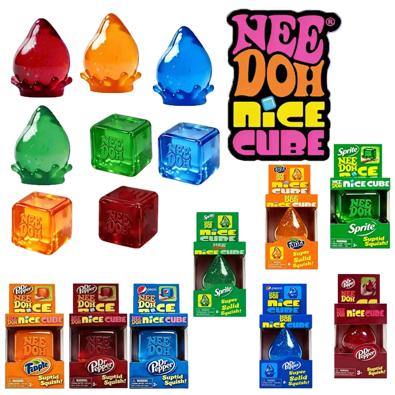 

Schylling Needoh Nice Sensory Squeezing Toy blind box Cube for Stress Relief and Squishy Toy for Pinching and Playing