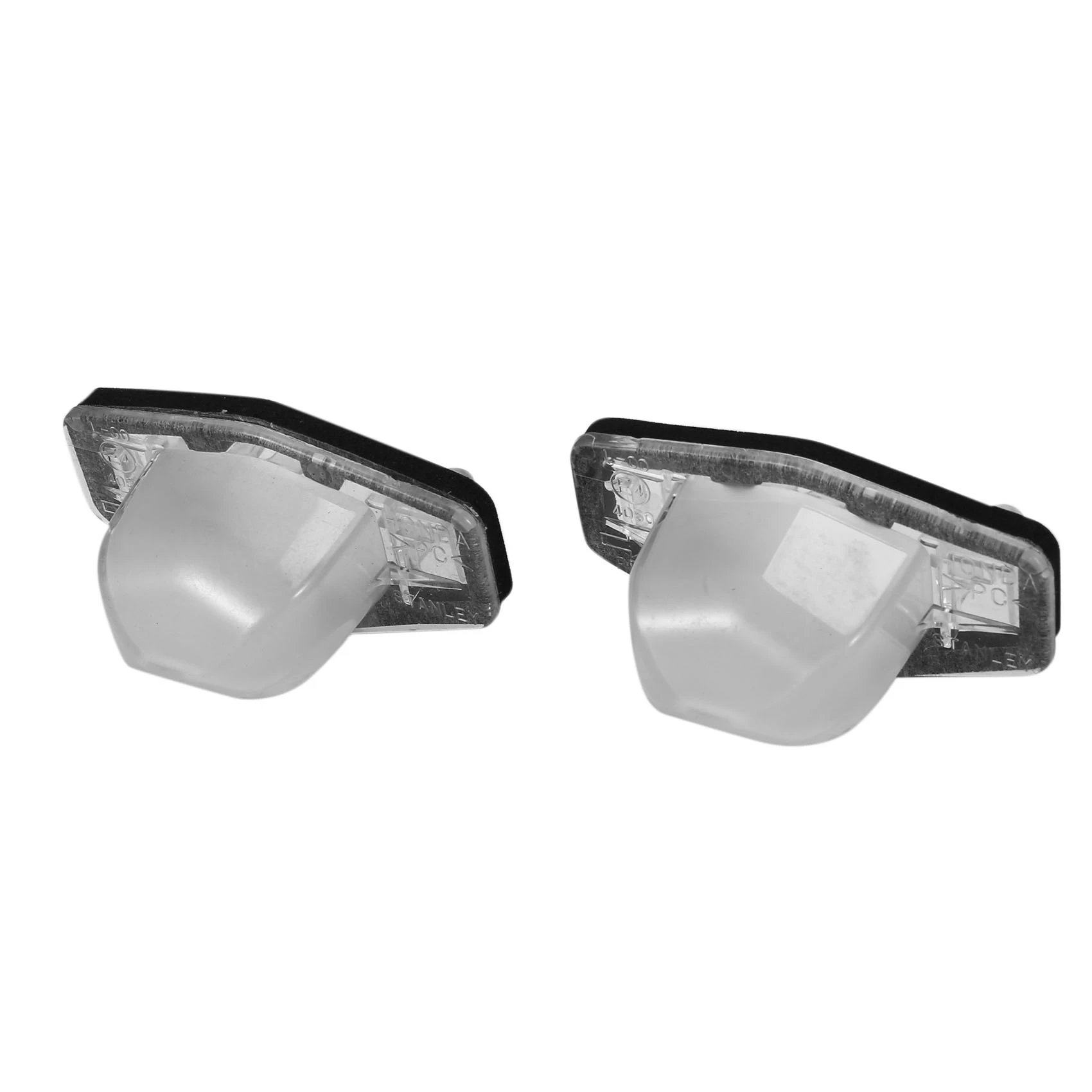 #979Q LED License Plate Light Lampshade for Honda Civic CR-V Odyssey HR-V Accord 2-Pieces Tag Lamp Assembly Replacement (White)