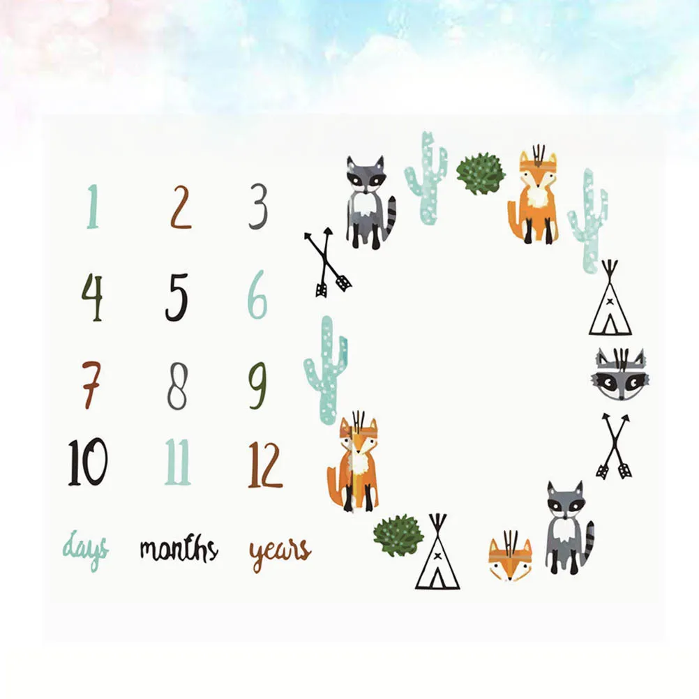 

Детское ежемесячное одеяло для пеленания 0-12 месяцев, реквизит для фотосессии новорожденных, чехол для кормления, одеяло для коляски для младенцев