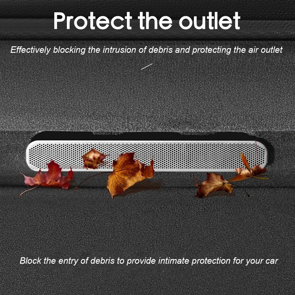 For Porsche Cayenne 2011-2017 2018-2024 Car Under Seat AC Heat Air Conditioner Duct Vent Outlet Speaker Grille Protective Cover