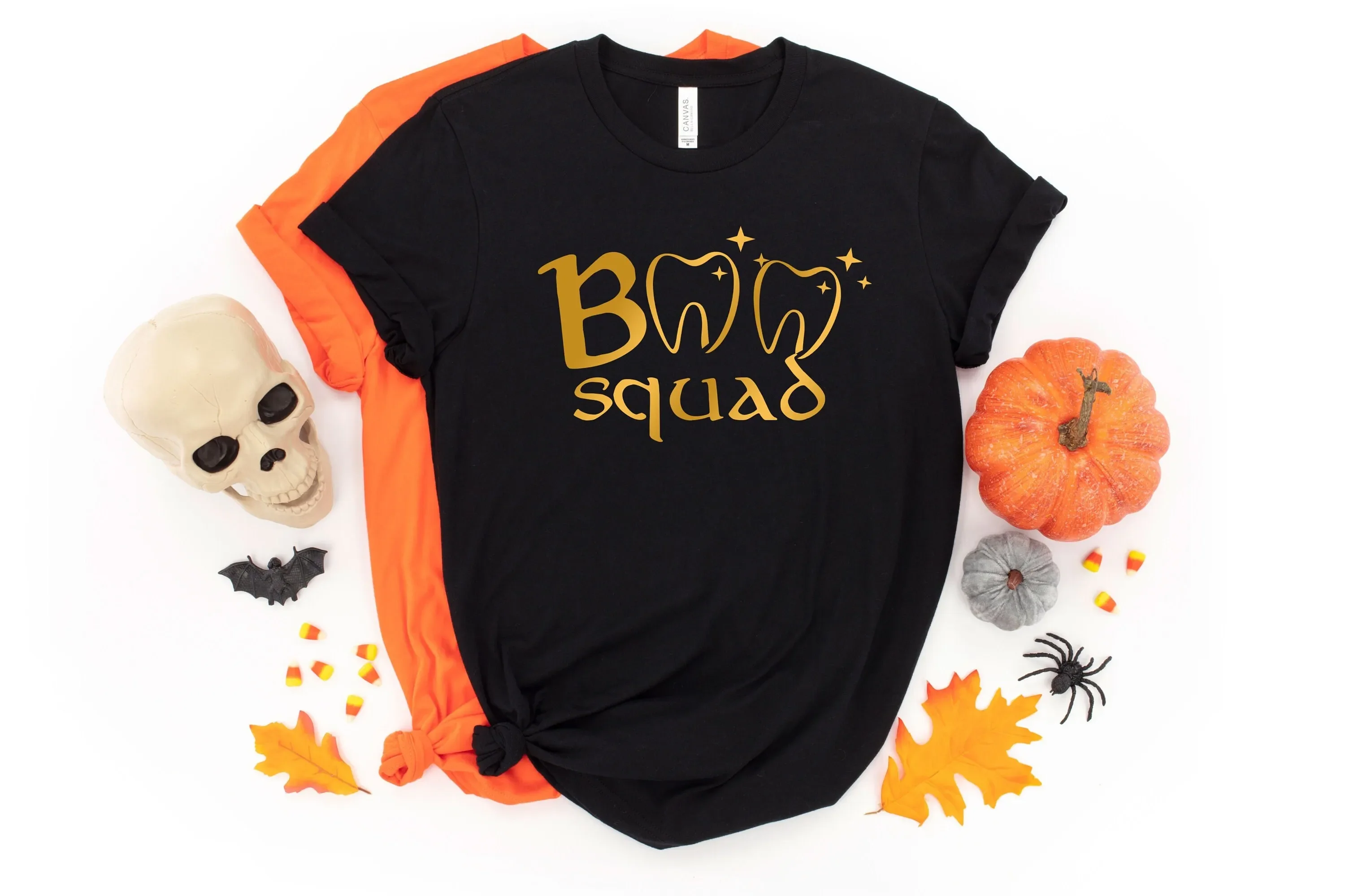Halloween DentisT T Shirt Funny Dental Boo Squad Dentistry School Tooth