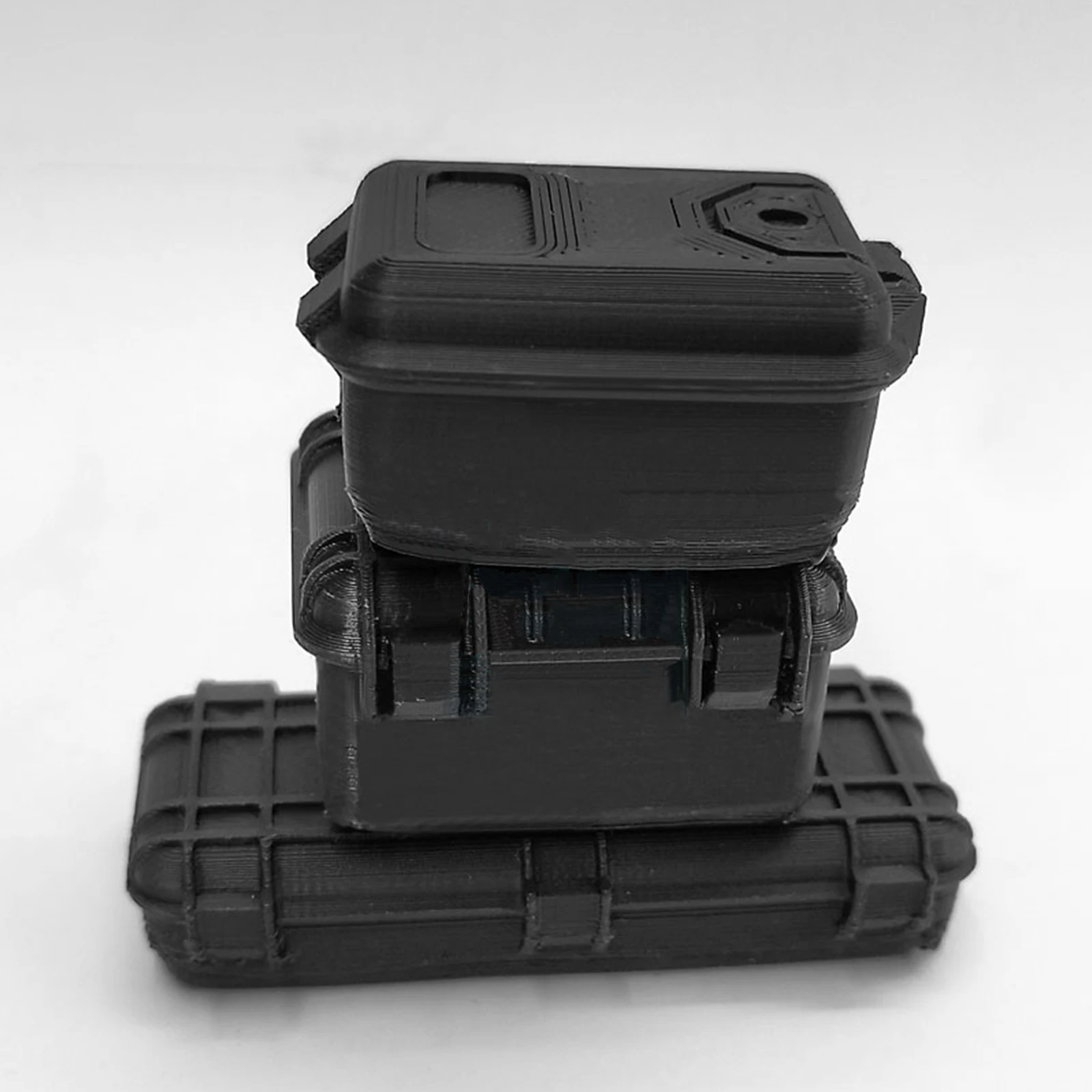 

3PCS New Black Mini Luggage Suitcase Toolbox RC Car Decoration Part for MINIZ Jimny Accessories Servo