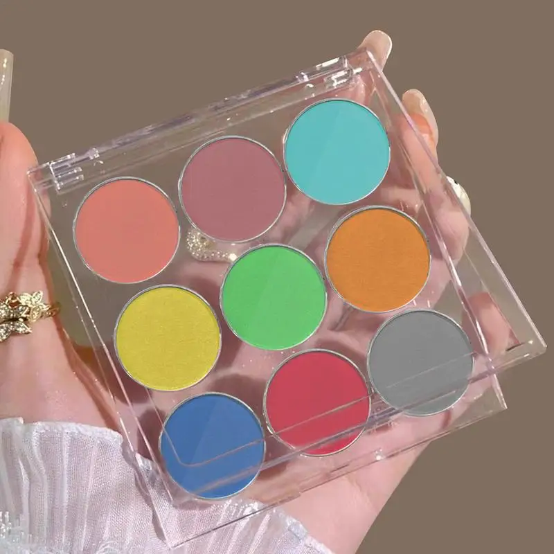 2024 Gradient Nail Powder Palette 9 colori Nail Gradient Glitter Pigment Set Chrome Powder Manicure accessori effetto specchio