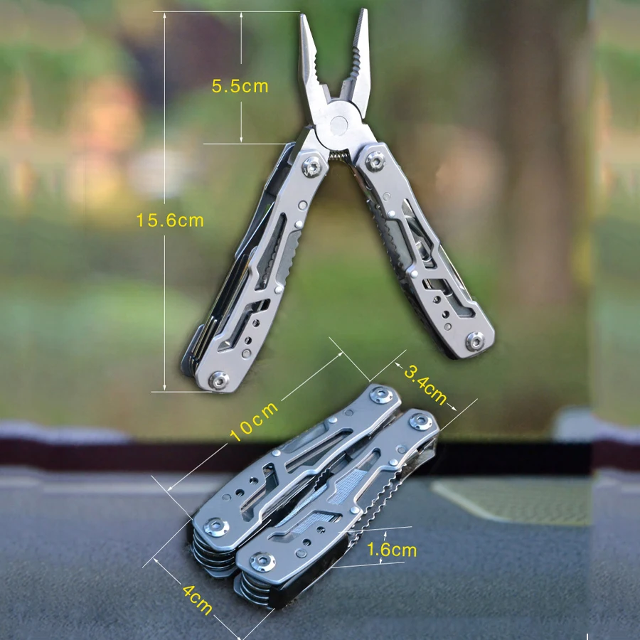 

14-In-1 Pocket Knife Outdoor Multitool Camping Portable Stainless Steel Multifunction Tools Emergency survival Knife Pliers