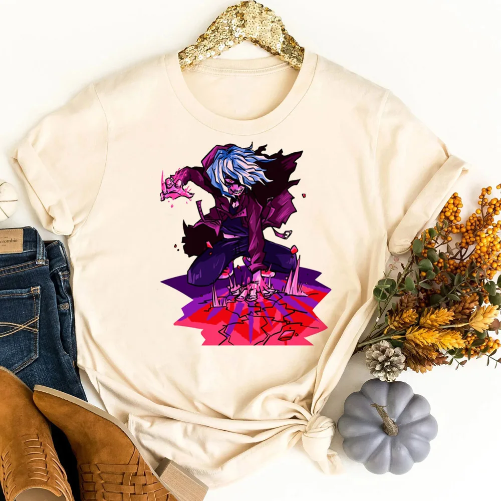 My Hero Academia top tees female japanese anime Psychedelic gothic shirt alternative  clearance sales Psychedelic cute