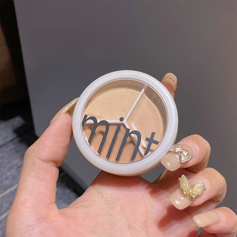 Three-Tone Mineral Foundation Non-Caking Concealer Acne Scar & Dark Circle Corrector Under-Eye Brightening Makeup