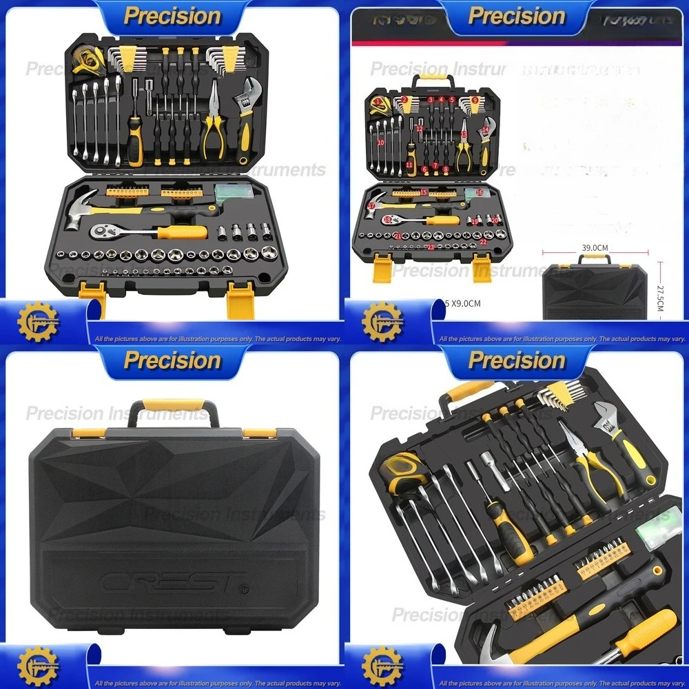 2026 Automotive Repair Tool Kit 127 Pcs Multi Function Socket Wrench Set for Home Use Toolbox Hand Tools