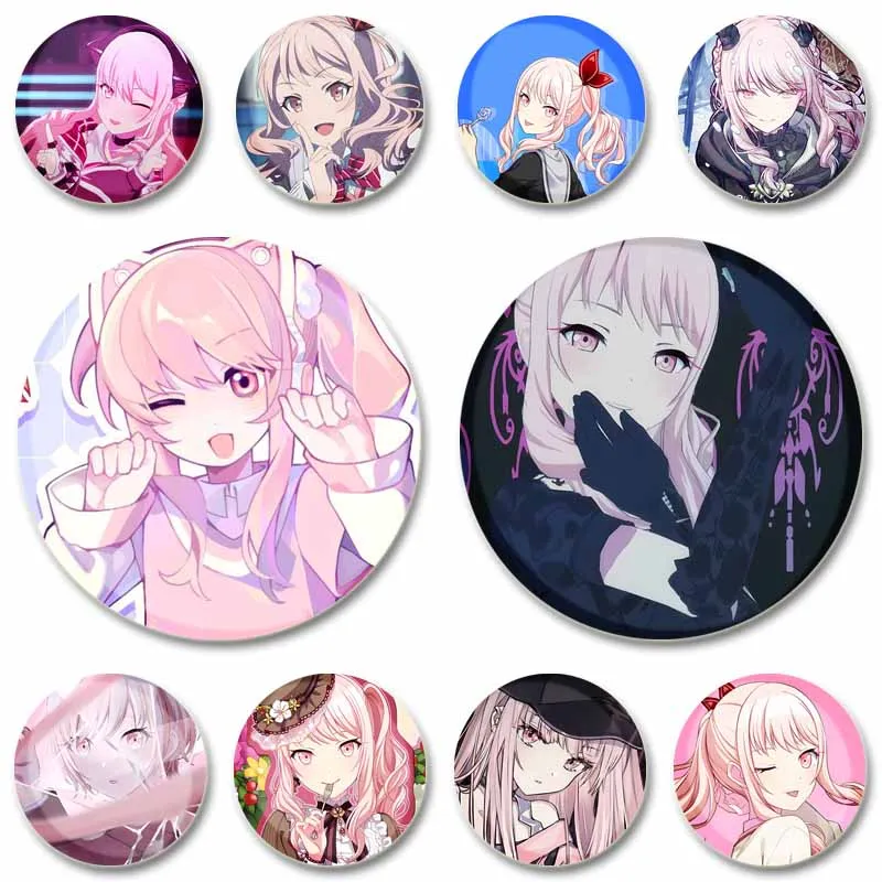 Project SEKAI Anime Game Lapel Pins Cute Cartoon Akiyama Mizuki Brooches DIY Bag Hat Clothing Badges Accessories Jewelry Gifts