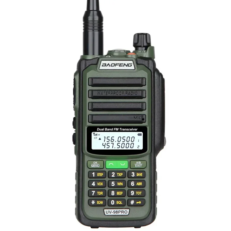 IP68 waterdichte baofeng walkie talkie UV98pro radio's twee-weg radio ham lange afstand professionele 100 km politie communicator amateur