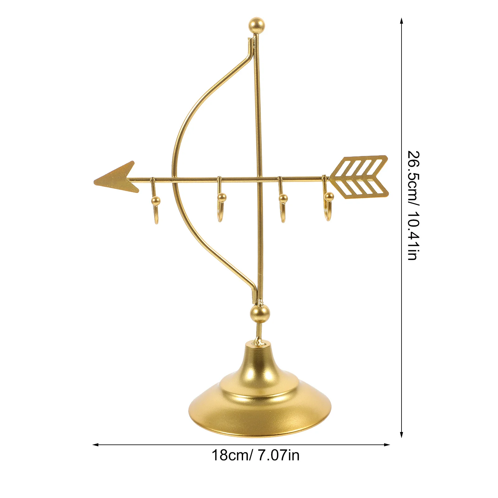 1Pcs Cupid Arrow Jewelry Holder Desktop Organizer for Earrings Ear Studs Creative Jewelry Display Stand Earring Display Stand