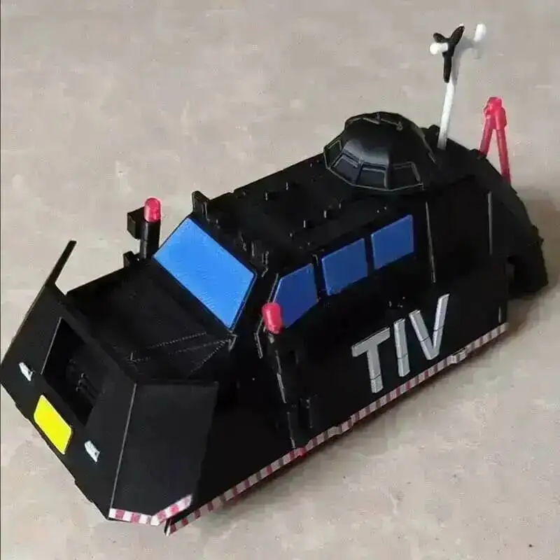 3D-gedruckte Tiv1 Tiv2 Puncher Titus Figur Tornado-Abfangfahrzeug 2 TA1 Actionfigur Desktop-Display-Modell Sammlerstück Spielzeug – Detail 3