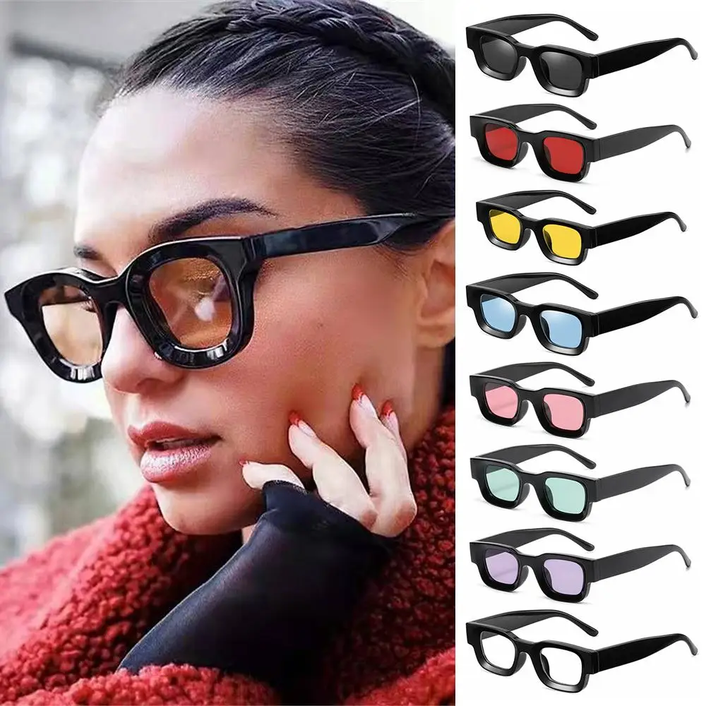 Women Sunglasses Square Frame Polarized Sunglasses Small Punk Men Sun Glasses Retro Trending UV400 Protection Shades Eyewear