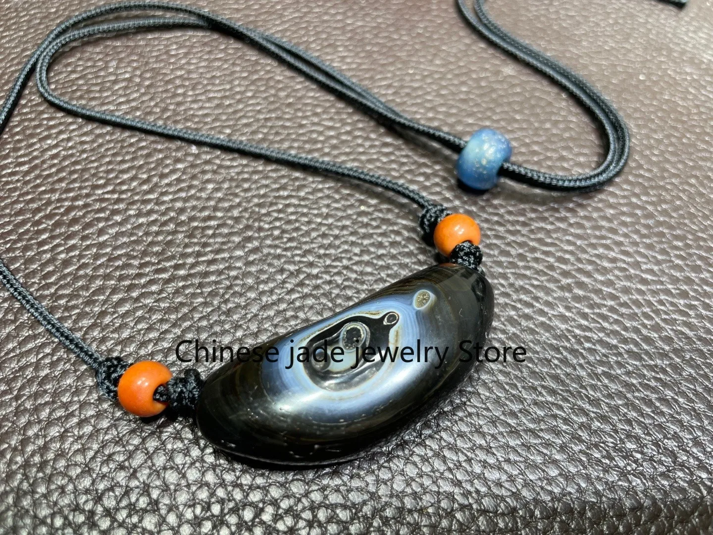 Tibetan Nepalese Himalayan Ancient agate Old Dzi Talisman eye Bead Amulet 2