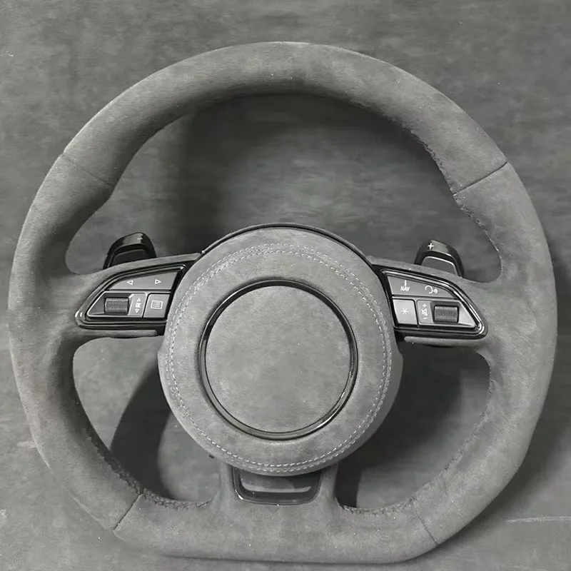 

Автомобильный руль для Audi A3 A4 B9 A5 RS3 RS4 RS5 S3 S4 S5 RS6 RS7 S6 S7 B9 B8.5 B8 A6 A7 Замшевый руль с ручным шитьем