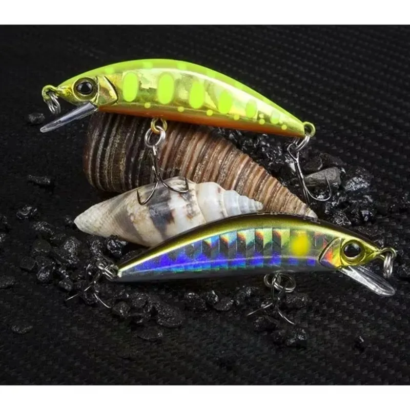 المتذبذب ل الاصطناعي 55 مللي متر/3.5 جرام الطعم الثابت صغير غرق أسماك إغراء المياه العذبة المياه المالحة الصغيرة الصيد البلاستيك سويمبيت معالجة #6