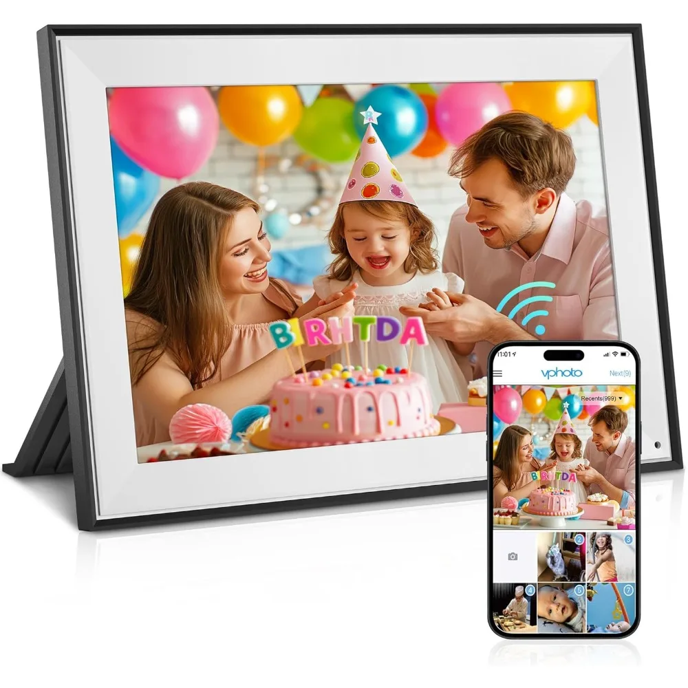 Frame WiFi Digital Photo Frame 32GB Storage Space, IPS High-definition Touch Screen Intelligent Digital Photo Frame