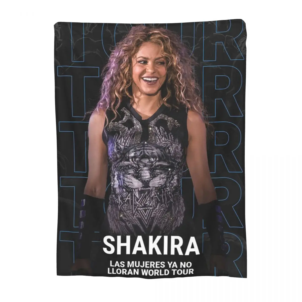 

Shakira Tour 2025 Blankets Soft Warm Flannel Throw Blanket Bedding for Bed Living room Picnic Travel Home Couch
