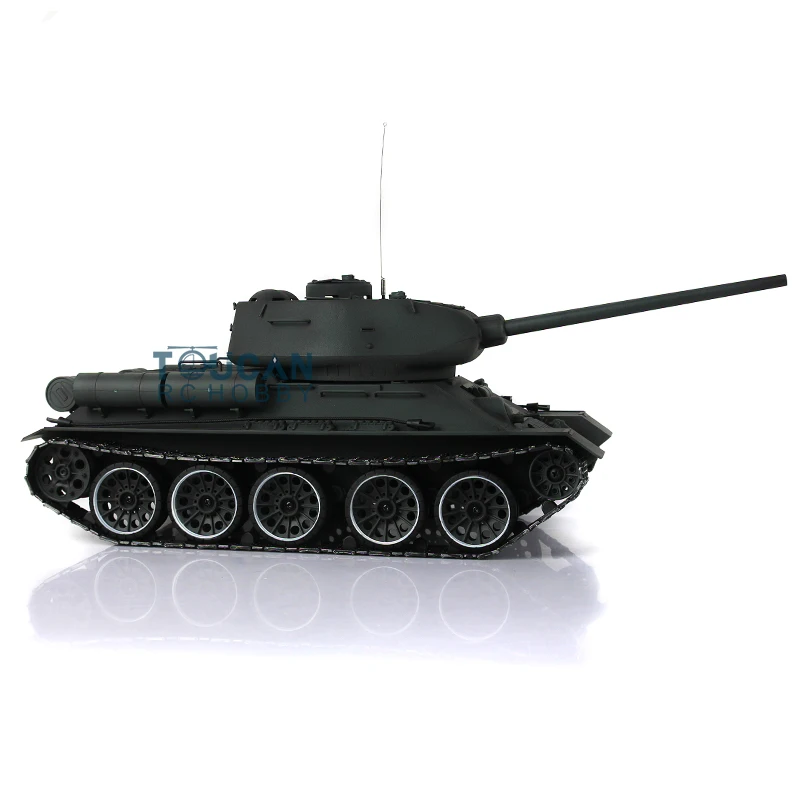 Heng Long-緑1/16プラスチック製のソビエット,7.0 rtr,T34-85 3909,360 °,鋳鉄,お茶,禁煙機能,おもちゃ,th17781