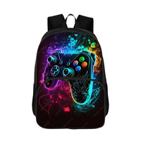 Lightweight Game Controller Backpack Double Layer Thickened School Bag 40cm/15.7inch Backpack Men Woman Computer Backpack