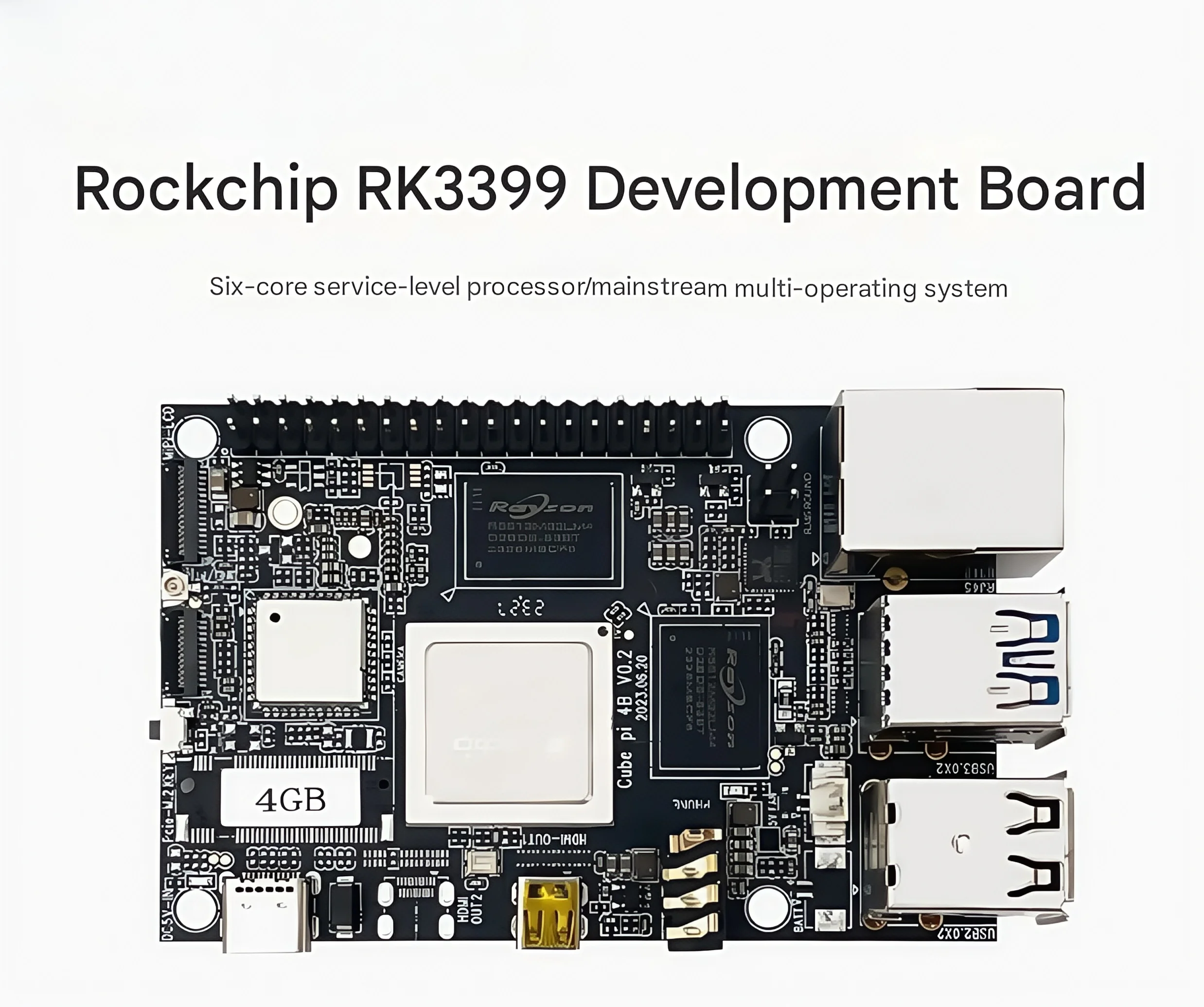 

WuKong Pi 4B IoT development board compatible with Raspberry Pi 3B six-core Gigabit ARM development board