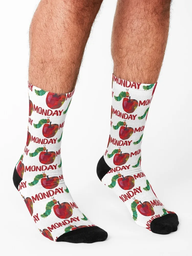 Very Hungry Monday Fruits Birthday Socks gift custom sports Thermal man winter Wholesale Socks For Women Men's