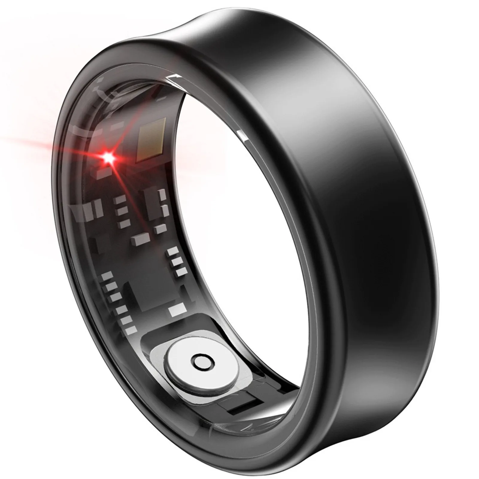 Metal Waterproof Smart Ring Sport Tracker Health Monitoring Bluetooth Bracelet Calorie Sleep Fitness Intelligent Finger Jewelry