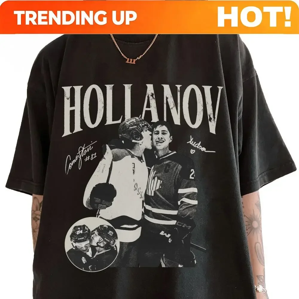 Customization 2026 New Vintage Hollanov T-shirt, Hudson Williams Connor Storrie Heated Rivalry Merch Tee Ilya Rozanov Shane Holl