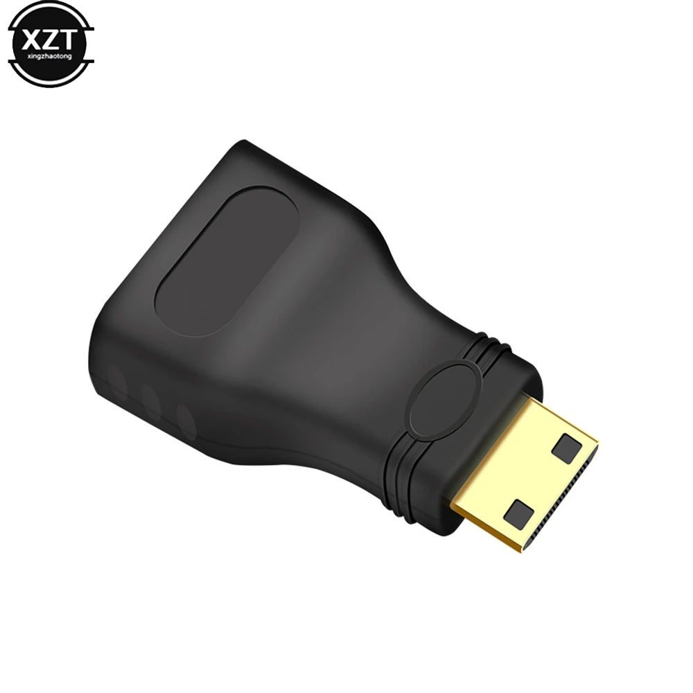 Mini HDMI-compatibel mannelijk naar HDMI-compatibel vrouwelijk uitbreidingsadapter HDMI-compatibele converter voor tablet-tv-projectordisplay