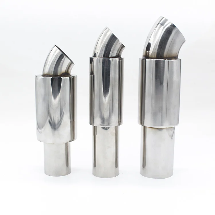 Car Exhaust 304 Stainless Steel Sport Rear Universal Muffler with Silence Inside
