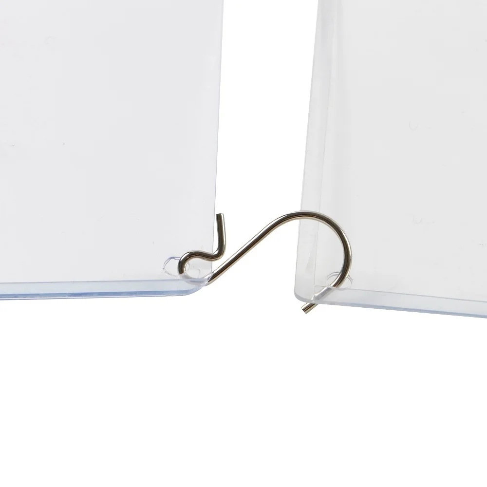 A5 Flip Menu Cover Shelf Price Tag Cover Clear Vinyl Label Sleeve Pvc Pouch Envelope Picture Frame Card Protector Sign Holder