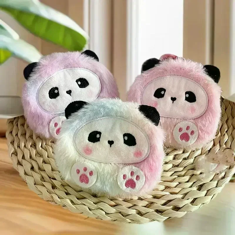 الكرتون الملونة الباندا أفخم محفظة نسائية للعملات المعدنية المفاتيح لطيف حقيبة التخزين المتنوعة Kawaii حقيبة صغيرة قلادة اكسسوارات الديكور #2