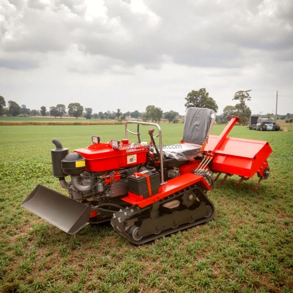 

CE Farm Tillage Machine 25HP 35HP Mini Rotary Tiller 30HP 20HP Crawler Tractor Orchard Free With Weeder