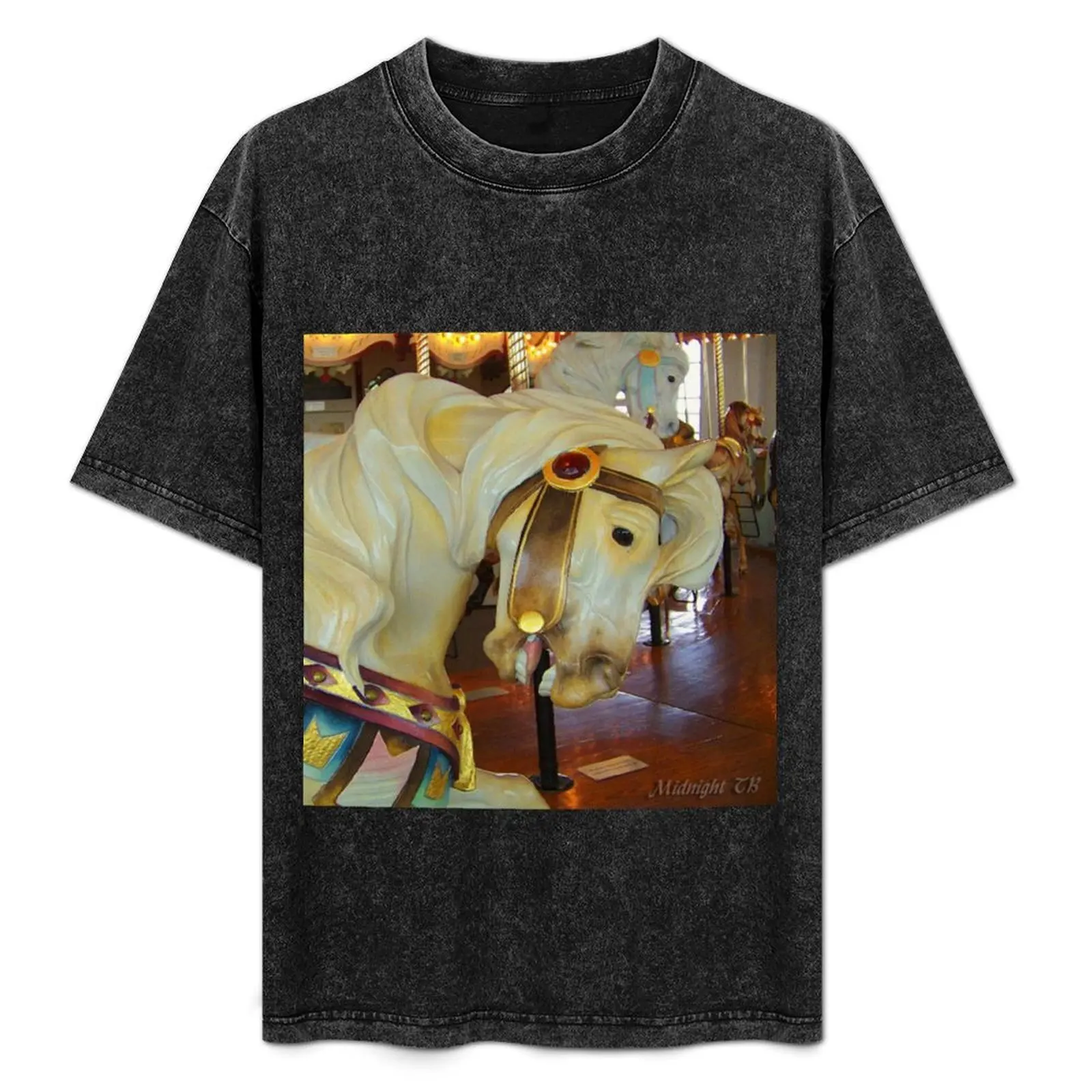 

Carousel Horse (2) T-Shirt Casual Pattern Print Tee Shirt