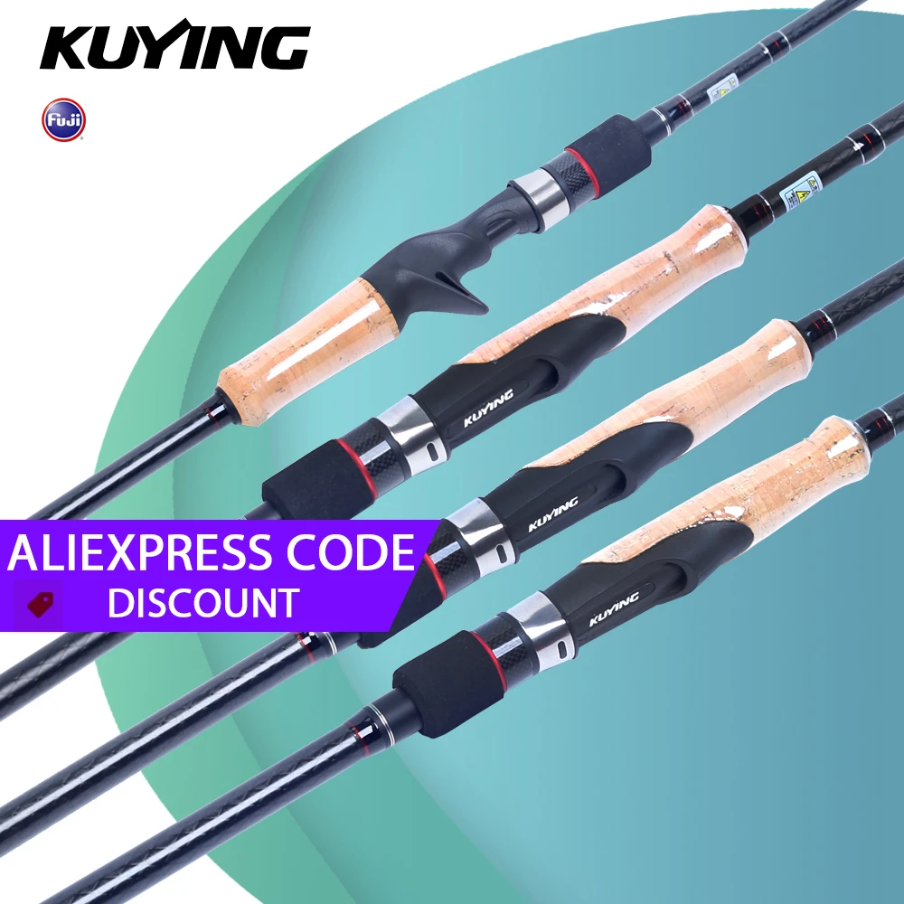 

KUYING RAINFOREST 7’6“ 2.28m 8' 2.4m 8’2” 2.55m Regular Fishing Lure Rod Cane Pole Stick Spinning Casting Carbon Stick Cork