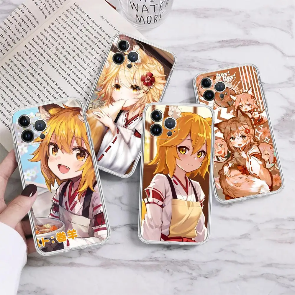 The Helpful Fox Senko San Anime Phone Case For IPhone 15 14 13 12 Mini 11 Pro XS Max X XR SE 6 7 8 Plus Soft Silicone Cover